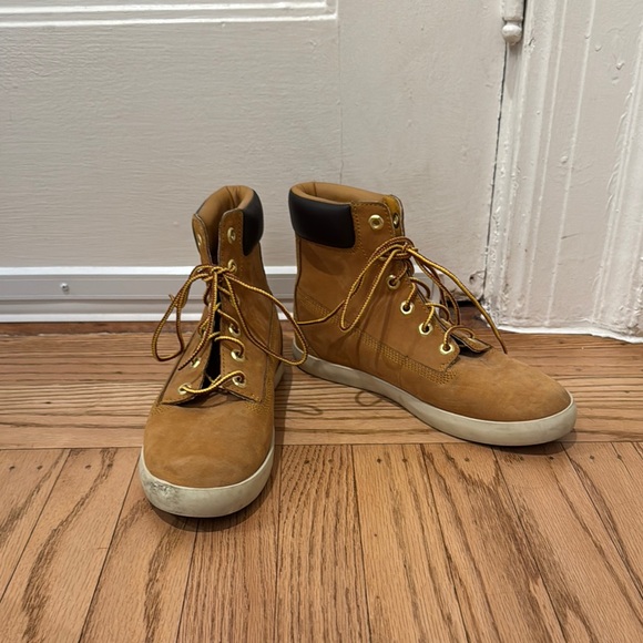 Timberland Tan Winter Rain Boots with Nubuck Leather - Picture 1 of 4